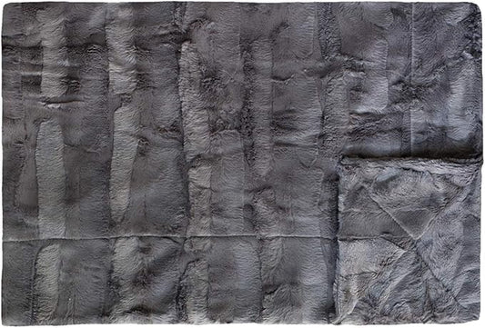 Minky Couture Sorbet Blanket - Ultra-Soft Throw for Silky Smooth Comfort - Premium Decorative Throw Blanket - Midweight, Breathable Fabric - Machine Washable Monster, Charcoal
