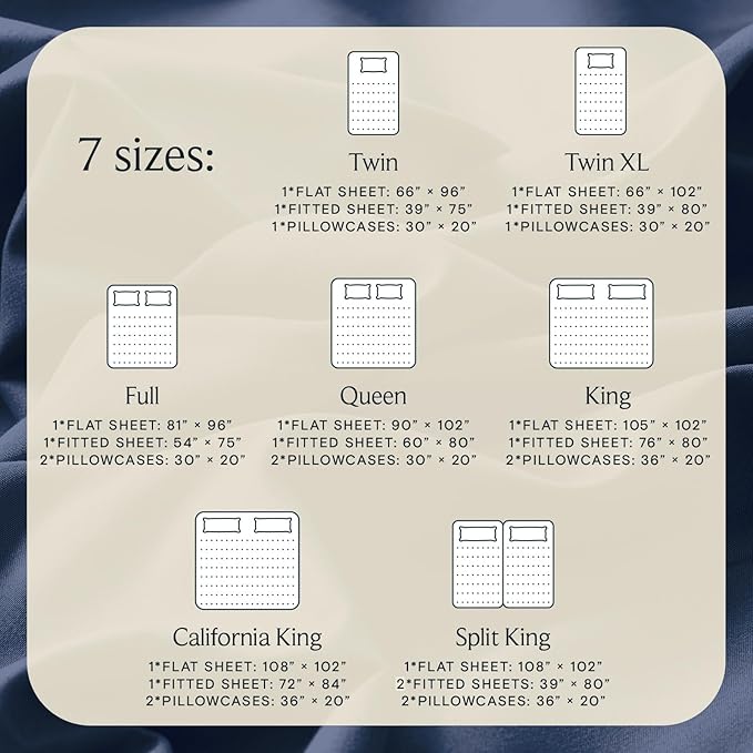 LuxClub 4 PC Full Sheet Set, Breathable Luxury Bed Sheets, Deep Pockets 18" Wrinkle Free Cooling Bed Sheets Machine Washable Hotel Bedding Silky Soft - Navy Full