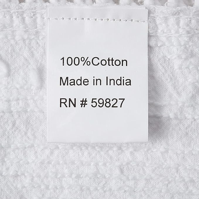 Beatrice Home Fashions Medallion Chenille Bedspread, Full, White