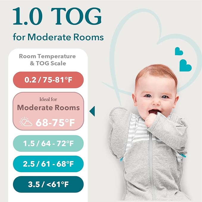 Love to Dream Swaddle UP, Baby Sleep Sack, Self-Soothing Swaddles for Newborns, Snug Fit Helps Calm Startle Reflex, New Born Essentials for Baby, 13-19 lbs, Dusty Blue