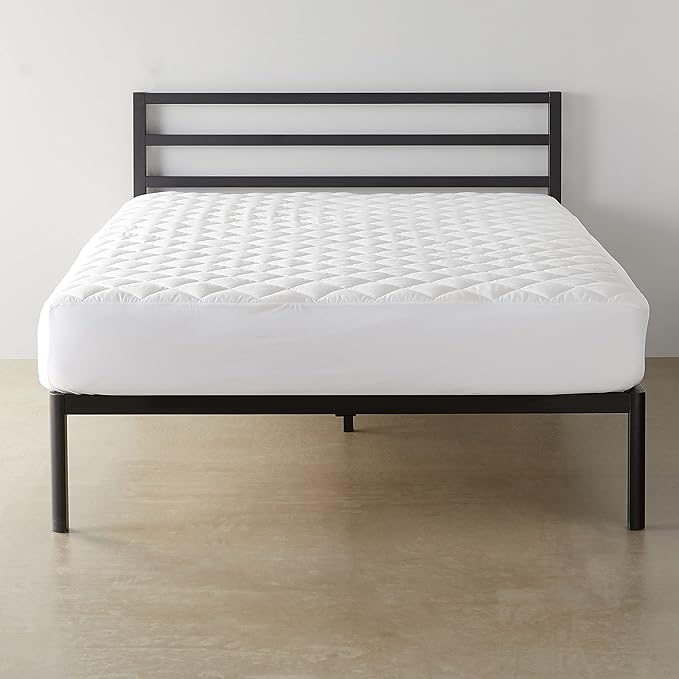 Amazon Basics Hypoallergenic Breathable Quilted Mattress Topper Pad, 18 Inches Deep, Twin XL, White