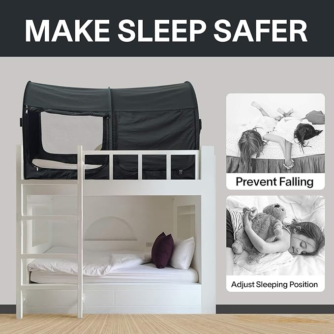 LEEDOR® Bed Tent Dream Tents Bed Canopy Shelter Cabin Indoor Privacy Warm Breathable Pop Up Twin/Full/Queen for Kids and Adult Patent Pending(Mattress Not Included)