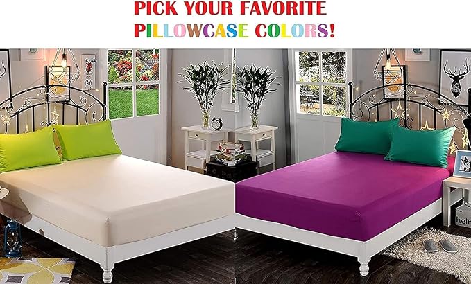Elegant Comfort 1500 Premium Quality Fitted Sheet Ultra Soft 18-24 Inch Extra Deep Pocket - Single Fitted Sheet for High Mattress - Wrinkle Free with Smart Storage Pockets, California King, White