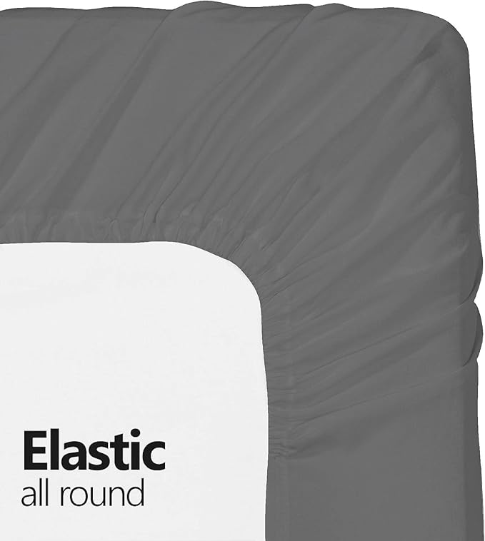 Full Size 4 Piece Sheet Set - Cool Breathable & Comfy Sheets - Hotel Luxury Bed Sheets for Women & Men - Deep Pockets, Easy-Fit, Extra Soft & Wrinkle Free Sheets - Gray Bed Sheet Set