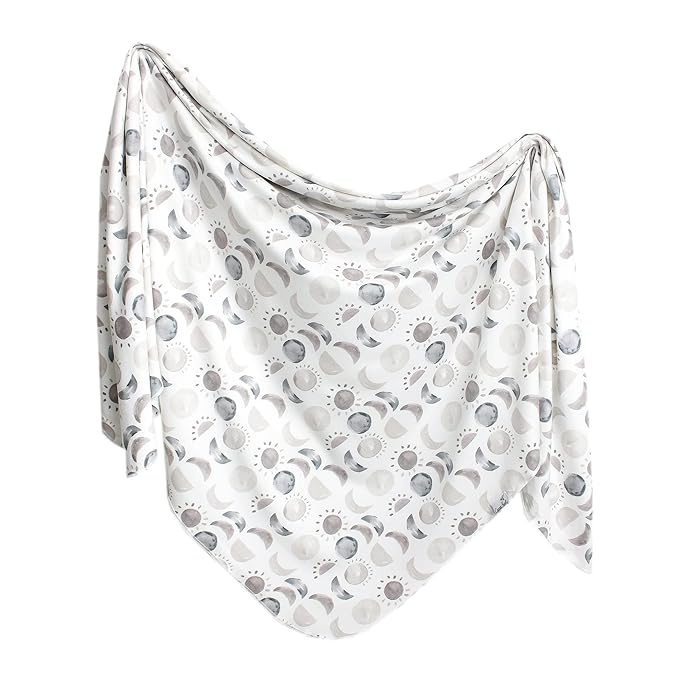 Copper Pearl Baby Swaddle Blanket - Premium Knit Baby Blanket, Large Soft Stretchy Receiving Blankets for Baby Boy and Girl, Swaddles for Newborn, Infant, and Toddler (Eclipse)