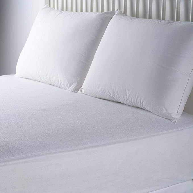 J&V TEXTILES Zippered Mattress Encasement Queen, 100% Waterproof Mattress Protector, Absorbent (King)