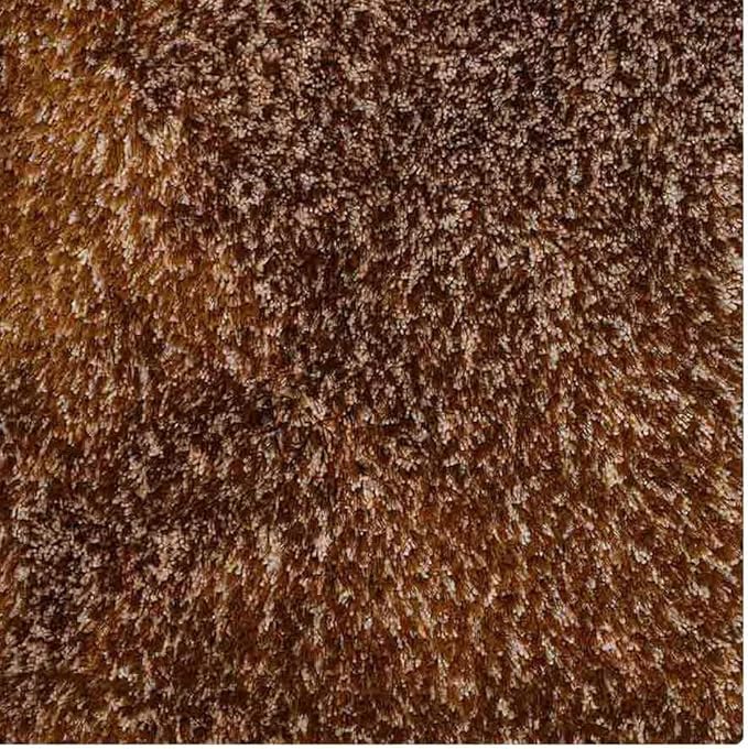 Hand Tufted SHAG Polyester ECO-Friendly Area Rugs - 10'x10', Square, Gold, Solid Plain Design, High Pile Thick Handmade Anti Skid Area Rugs for Living Room, Bed Room K00111