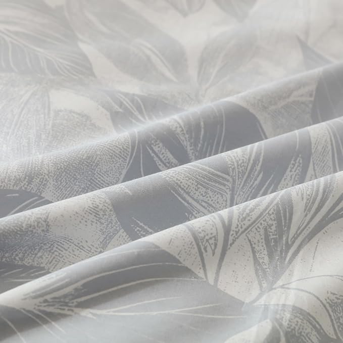 OAITE Duvet Cover Set Twin Size Floral Pattern Ultra Soft 100% Cotton Duvet Cover Sets 3-PC, Breathable Duvet Cover with Zipper Closure & Corner Ties(2 Pillow Shams,1 Duvet Cover)
