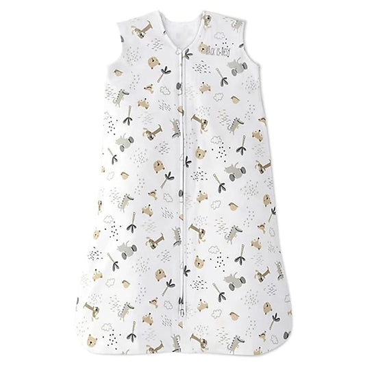 HALO SleepSack, 100% Cotton Wearable Blanket, Swaddle Transition Sleeping Bag, TOG 0.5, Weather Friends, Small, 0-6 Months