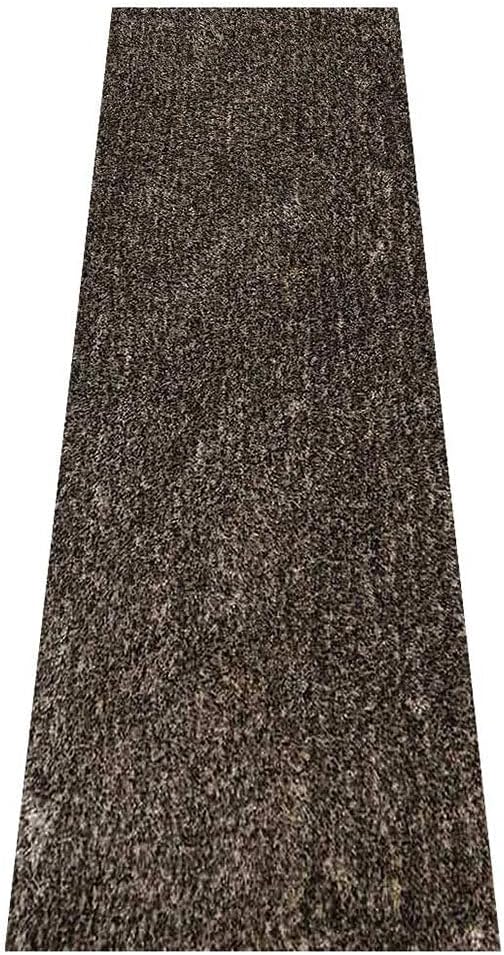Hand Tufted SHAG Polyester ECO-Friendly Area Rugs - 2'6''x10', Runner, Gray White, Solid Plain Design, High Pile Thick Handmade Anti Skid Rugs for Living Room, Bed Room K00111