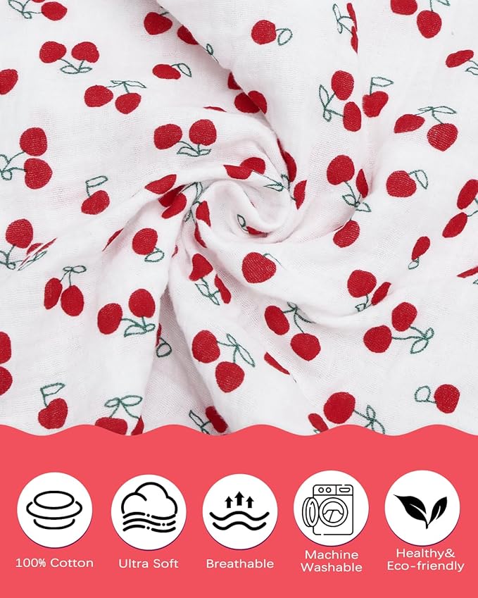 ALVABABY Toddler Pillowcases 2 Pack Muslin Cotton Kids Pillow Cover Fit 13"x 18" or 12"x16" Envelope for Girl Boy Sleepy Travel 2TPM01A