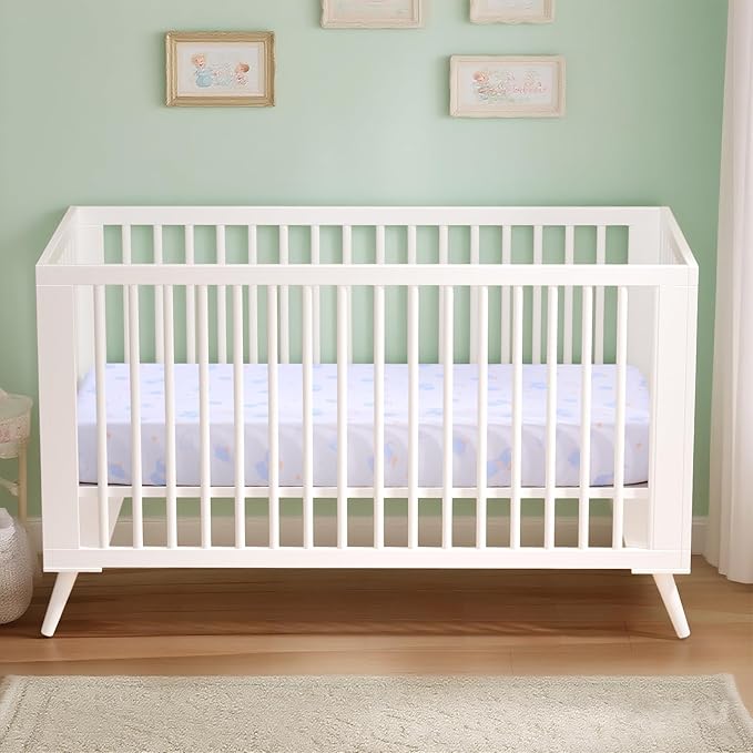 UOMNY Crib Sheet,Boys Girls Crib Sheets Baby Sheet for Standard Crib and Toddler Mattresses Nursery Bedding Sheet Crib Mattress Sheets for Boys and Girls 1 Pack Toddler Sheet