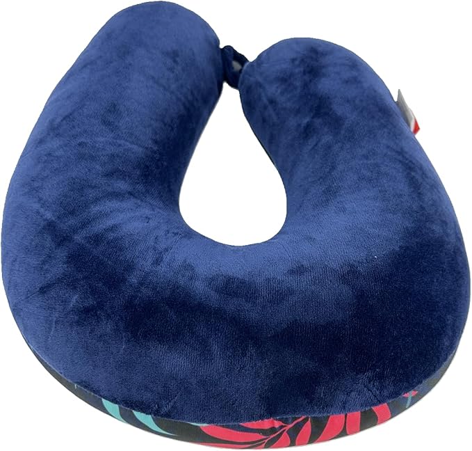 Bookishbunny U Shaped Micro Beads Microbead Neck Head Support Travel Pillow, 12"x12"x4" (Fern)