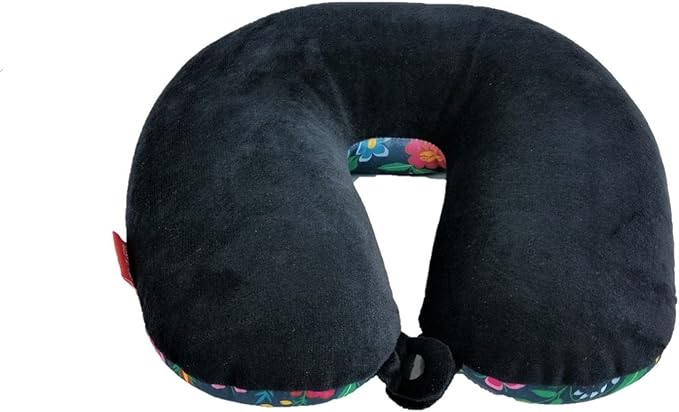 Bookishbunny U Shaped Micro Beads Microbead Neck Head Support Travel Pillow, 12"x12"x4" (Flower)