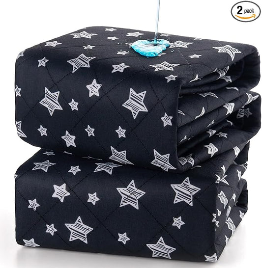 Waterproof Bed Pads Washable, Absorbent Chuck Pads Non Slip for Incontinence, Washable Pee Pads for Dogs, Waterproof Mattress Protector for Seniors, Bedwetting Kids, Hospitals, Pets, 34"x52" 2 Pack