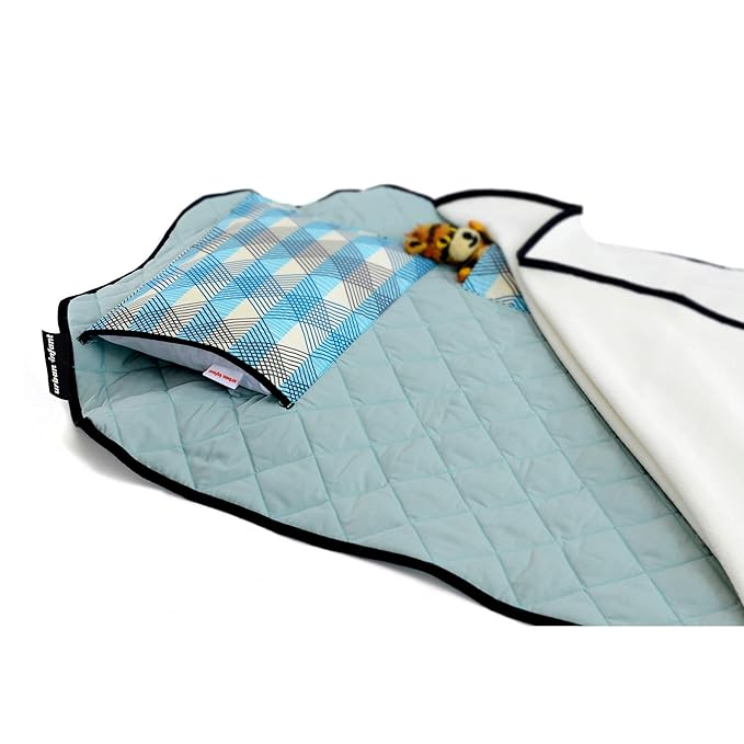 Urban Infant Tot Cot Kids Nap Mat - Toddler Preschool Daycare Bedding Cover with Blanket and Pillow - Seattle