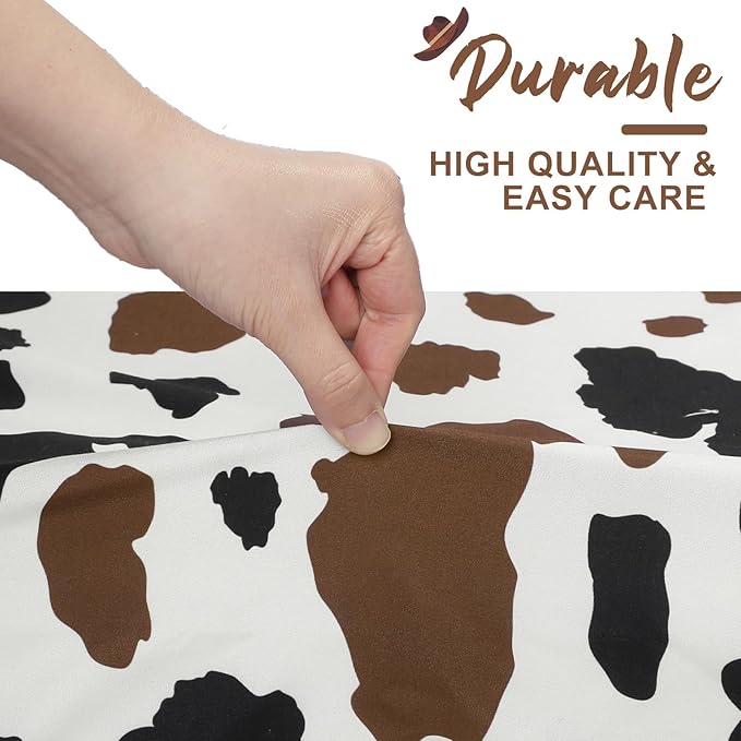 VitalCozy 4 Pcs Western Cowboy Crib Sheet Set Newborn Bedding Nursery Baby Sheets for Girl Boys Baby Gifts for Standard Crib and Toddler Mattresses, 52 x 28 x 8 Inches