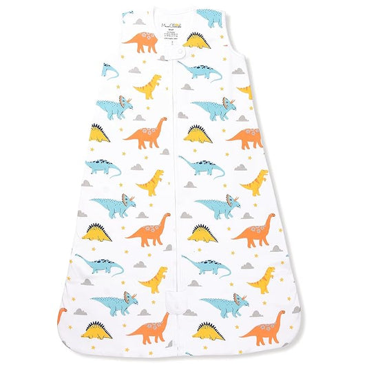 Mama Cheetah Baby Sleep Sack 1.0 TOG, Organic Cotton Baby Wearable Blanket with Two-Way Zipper, Swaddle Transition Sleeping Bag, All-Season Sleep Sack for Newborn Infant Boy Girl, 0-6 Months, 1-Pack