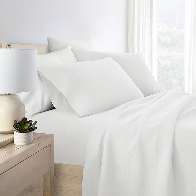 Ultimate Luxury 4-Piece Full Size Sheet Set – 800 Thread Count Pima Cotton, Heavyweight Fabric, Deep 15" Pockets, Ultra Soft & Durable, Elegant White