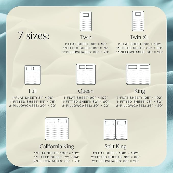 LuxClub 4 PC Full Size Sheet Set Deep Pockets 18" Wrinkle Free Cooling Sheets Machine Washable Hotel Bedding Silky Soft - Aqua Full