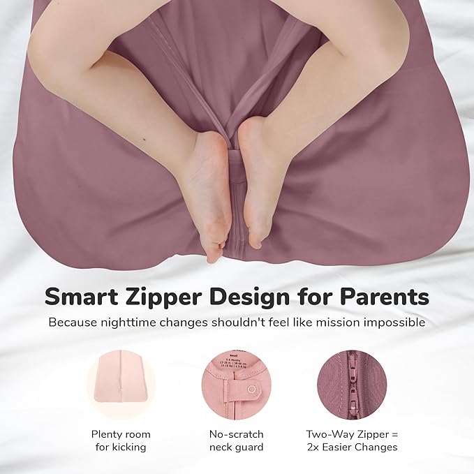 Mama Cheetah Baby Sleep Sack 1.0 TOG, Organic Cotton Baby Wearable Blanket with Two-Way Zipper, Swaddle Transition Baby Sleeping Bag for Newborn Infant Toddler Boy Girl, 0-3 Months