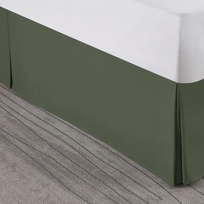Nestl Blue Heaven Bed Skirt Queen Size - Queen Bed Skirt 14 Inch Drop - Brushed Microfiber Bed Skirts - Hotel Quality Pleated Bed Skirt - Shrinkage & Fade Resistant