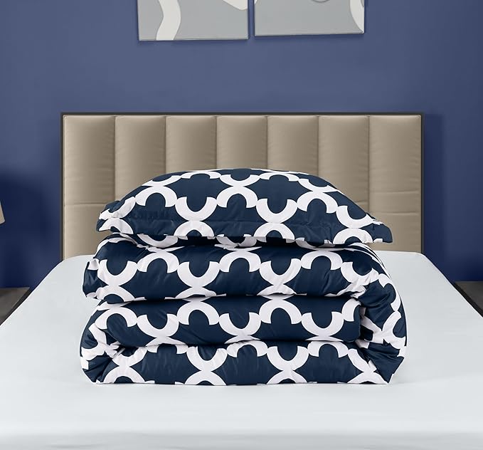 Utopia Bedding Twin Comforter Set Kids (Navy) with 1 Pillow Sham - Bedding Comforter Sets - Down Alternative Comforter - Soft and Comfortable - Machine Washable