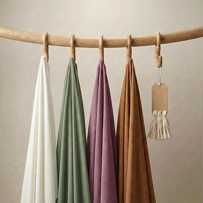 Large Jersey Knitted Swaddle Blanket for Baby, Soft Stretchy Receiving Blanket for Newborns with Hat, Baby Nursery Swaddle 47 x 47 inches(Copper)