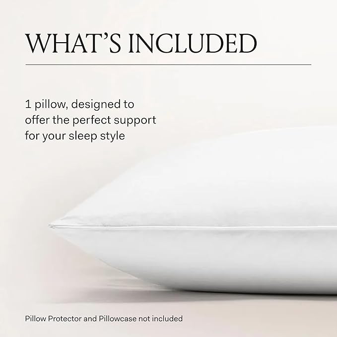 BOLL & BRANCH Down Chamber Pillow - Firm, Standard - Naturally Cooling Shell - Premium Comfort, Superior Support - Cruelty-Free IDS Certified Down