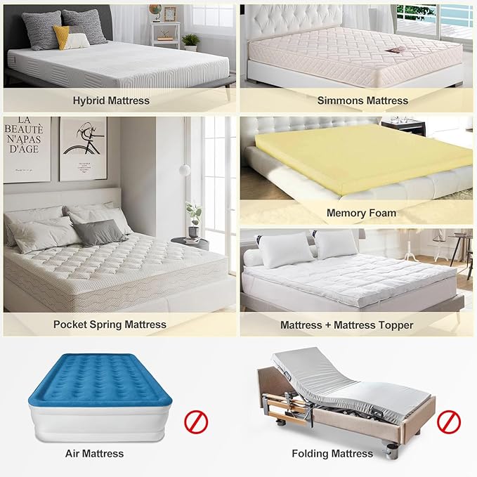 Dorm Twin XL Mattress Protector 39"x80" Zippered, Ptsuker 9 Inch Depth 6-Side Box Spring Encasement Cover,Breathable and Skin-Safe