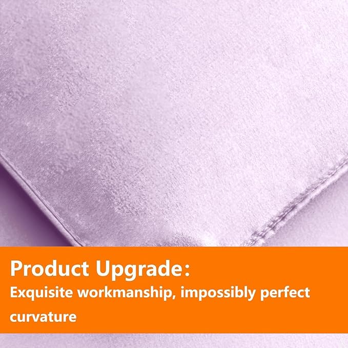 TAIMIT Light Purple Twin Size Comforter Set - 5 Pieces, Bed in a Bag Bedding Sets with All Season Soft Quilted Warm Fluffy Reversible Comforter,Flat Sheet,Fitted Sheet,1 Pillow Shams,1 Pillowcases