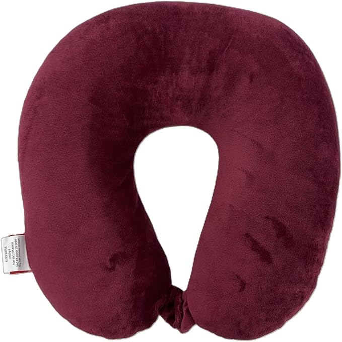 Bookishbunny U Shaped Micro Beads Microbead Neck Head Support Travel Pillow, 12"x12"x4" (Chintz)