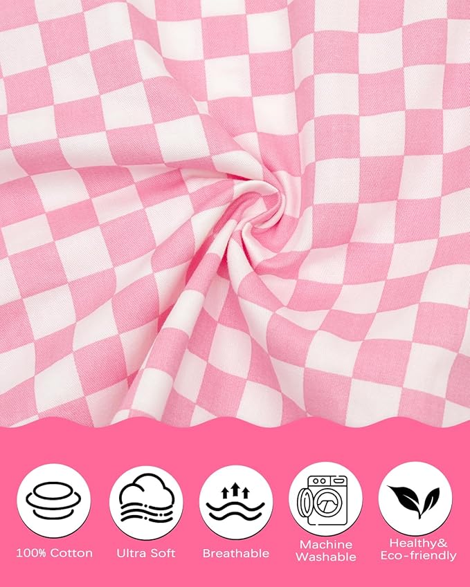 ALVABABY Toddler Pillowcases 2 Pack Organic Cotton Kids Pillow Cover Fit 13"x 18" or 12"x28" Envelope for Girl Boy Sleepy Travel 2TPW33A