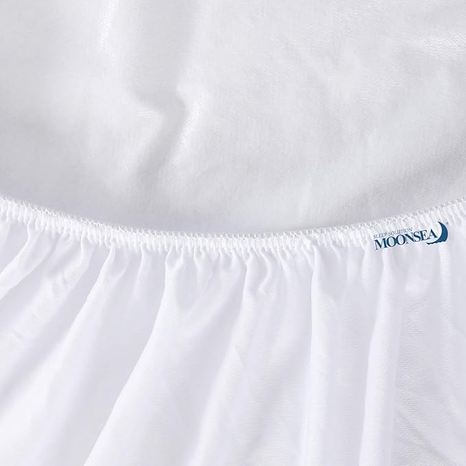 RV Short King Size Mattress Protector Waterproof,Smooth Top Mattress Protector for Kids,Breathable Skin Friendly and Noiseless Fitted Sheet,Viscose Terry Mattress Cover