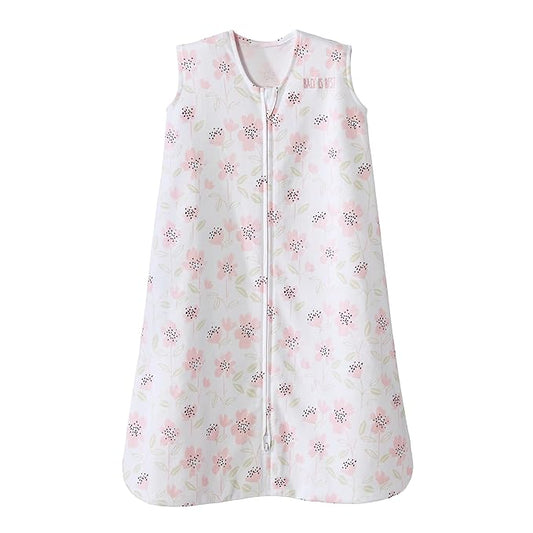 HALO SleepSack, 100% Cotton Wearable Blanket, Swaddle Transition Sleeping Bag, TOG 0.5, Wildflower Blush, X-Large, 18-24 Months