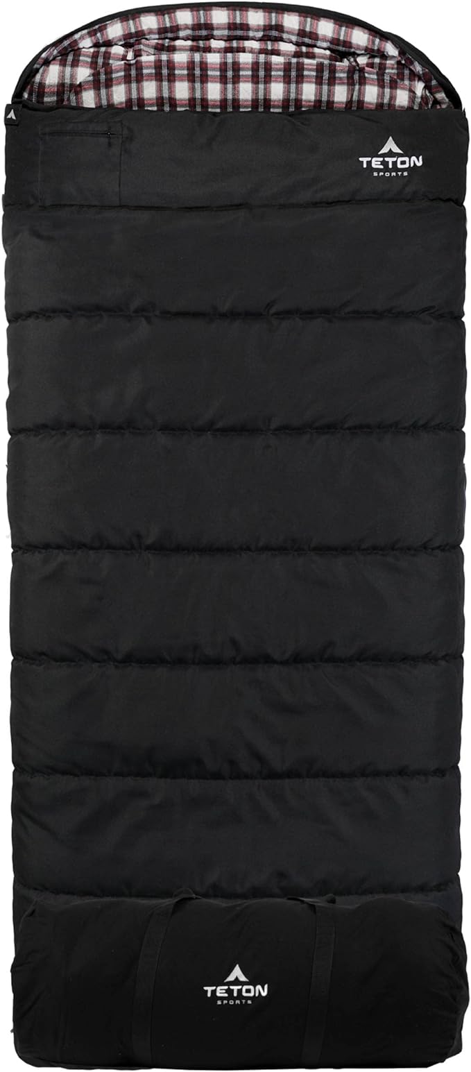Teton Celsius XXL Sleeping Bag, Cold Weather Sleeping Bags for Adults and Kids, Camping Made Easy and Warm. Compression Sack Included, 35F, 25F, 0F, 20F Degree