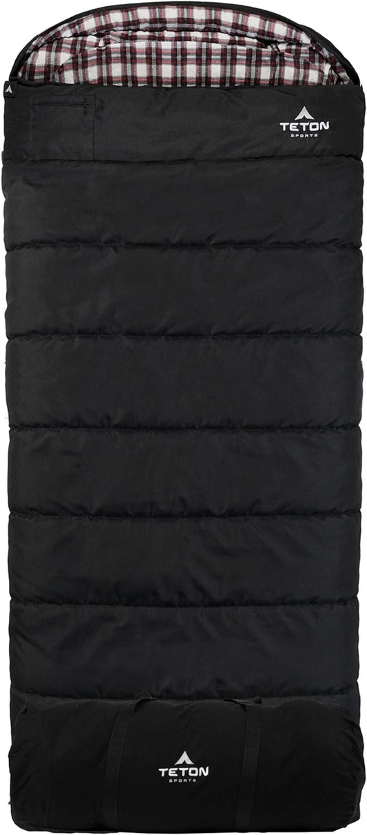 Teton Celsius XXL Sleeping Bag, Cold Weather Sleeping Bags for Adults and Kids, Camping Made Easy and Warm. Compression Sack Included, 35F, 25F, 0F, 20F Degree