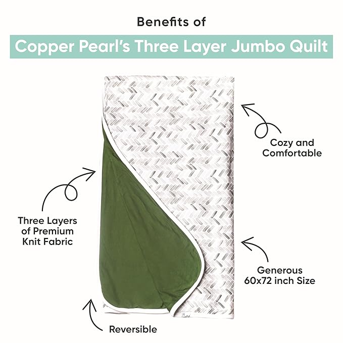 Jumbo Quilt - Three Layers, Penny by Copper Pearl