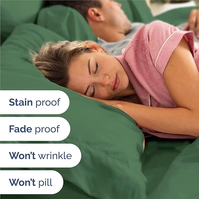 King 6 Piece Sheet Set - Comfy Breathable & Cooling - Ultra Soft Hotel Luxury Bedding Set w/ 8-16 Inch Deep Pockets - 1 Flat & 1 Fitted Sheet & 4 Pillowcases - Cozy, Wrinkle Free & Easy Care - Emerald
