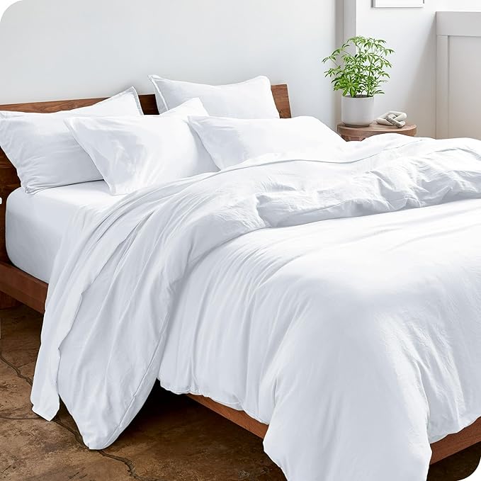 Premium 5-Piece King Size Duvet Cover Set – 800 Thread Count Pima Cotton, Heavyweight Fabric, Zipper Closure & Corner Ties, Ultra Soft & Durable (White)