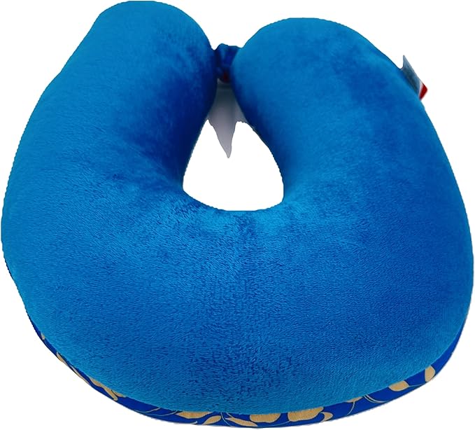 Bookishbunny U Shaped Micro Beads Microbead Neck Head Support Travel Pillow, 12"x12"x4" (GoldFlower)
