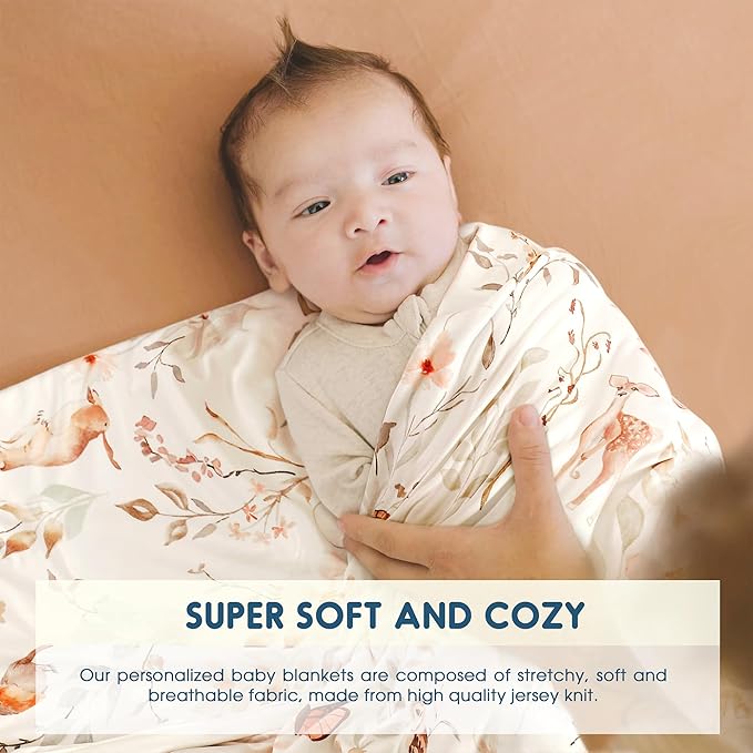 GRSSDER Baby Swaddle Blankets 2 Pack, Super Soft Jersey Knit Baby Quilt Blankets for Baby Girls, Double Layer Receiving Blankets 34 x 44 Inches Extra Large for Swaddling, Pink Flowers Season
