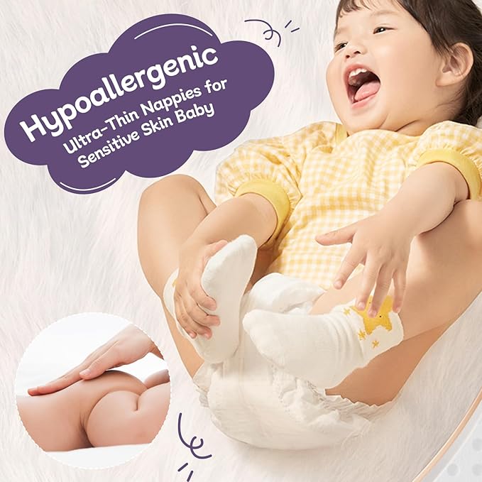 Baby Diapers, DRYPER Disposable Diaper Newborn Size 3 Diapers (13-24 lbs), 3D Leak Guards & Wetness Indicator, Ultra-Soft & Thin, Fast Water Absorption Nappies,150 Count