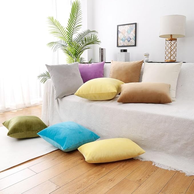 MoonRest® Synthetic Down Alternative 20x20 Square Pillow Insert Form, for Decorative Throw Pillow, Sofa, Cushions, Body and Bed - Pack of 2- Size 20“X 20”