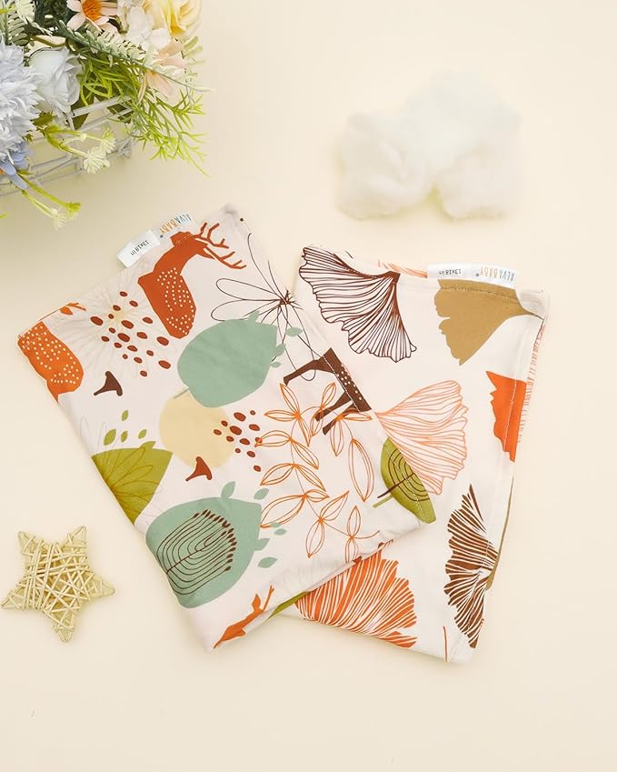 ALVABABY Toddler Pillowcase Stretchy Soft Kids Pillow Cover Fit 13"x 18" or 12"x16" Envelope for Girl Boy Sleepy Travel 2 Pack 2TPE48A