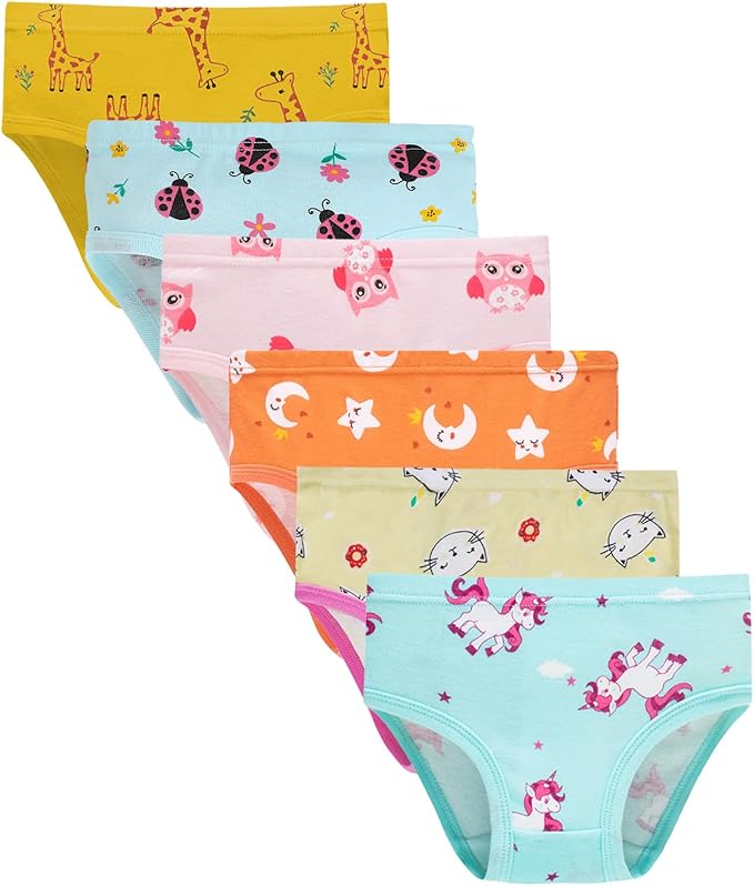 Boboking Soft Cotton Underwear Toddler Girls'Briefs Soft Undies
