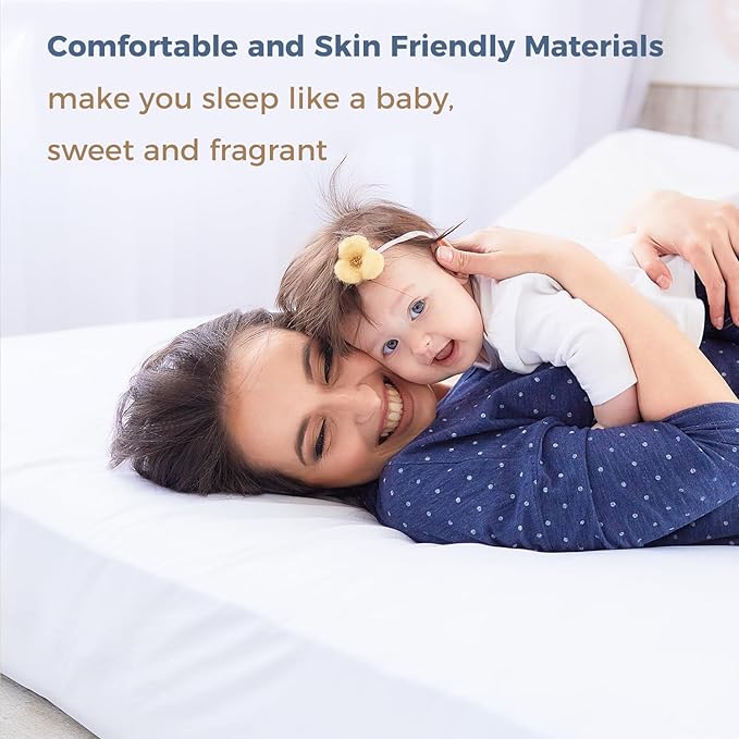 Queen Mattress Protector Zippered-6-Side Waterproof Queen Size Mattress Encasement-9 Inches Deep-Wrapping Box Spring Cover Low Profile