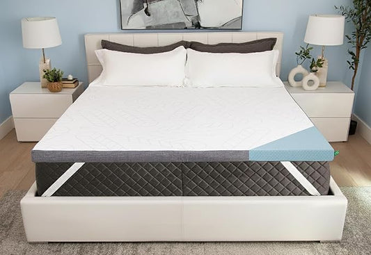 Sleepyhead King 3 Inch Premium Gel Mattress Topper – Cooling Gel Memory Foam Bed Topper by Sleepyhead – Pressure Relief, Washable Cover, CertiPUR-US Certified, Soft Mattress Pad (King 3")