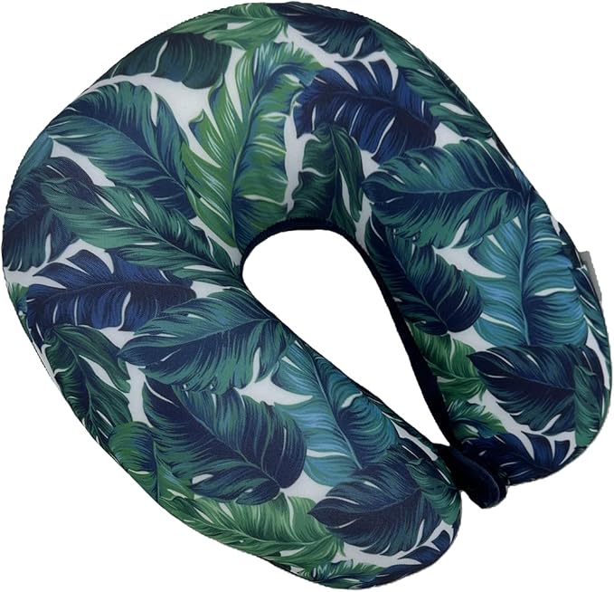 Bookishbunny U Shaped Micro Beads Microbead Neck Head Support Travel Pillow, 12"x12"x4" (Feather)