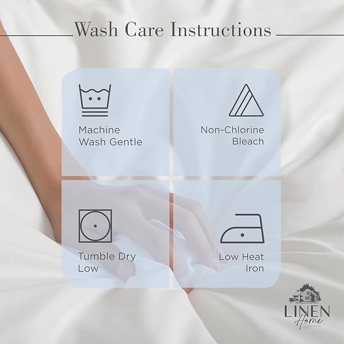 Linen Home 100% Cotton Percale Sheets Twin Size, Earthy Brown, Deep Pocket, 3 Pieces Set - 1 Flat, 1 Deep Pocket Fitted Sheet and 1 Pillowcase, Crisp Cool and Strong Bed Linen